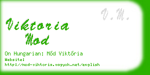 viktoria mod business card