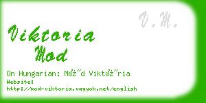 viktoria mod business card